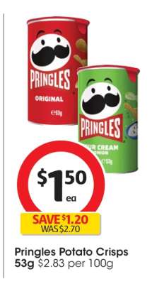 Pringles Potato Crisps 53g