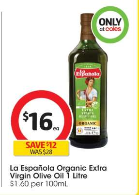 La Española Organic Extra Virgin Olive Oil 1 Litre