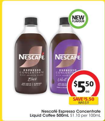 Nescafé Espresso Concentrate Liquid Coffee 500mL