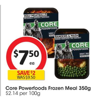 Core Powerfoods Frozen Meal 350g