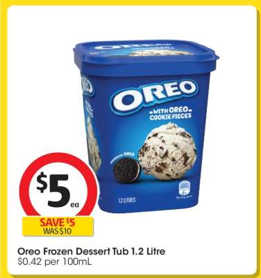 Oreo Frozen Dessert Tub 1.2 Litre