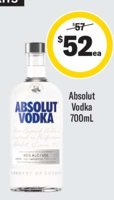 Absolut Vodka 700ml