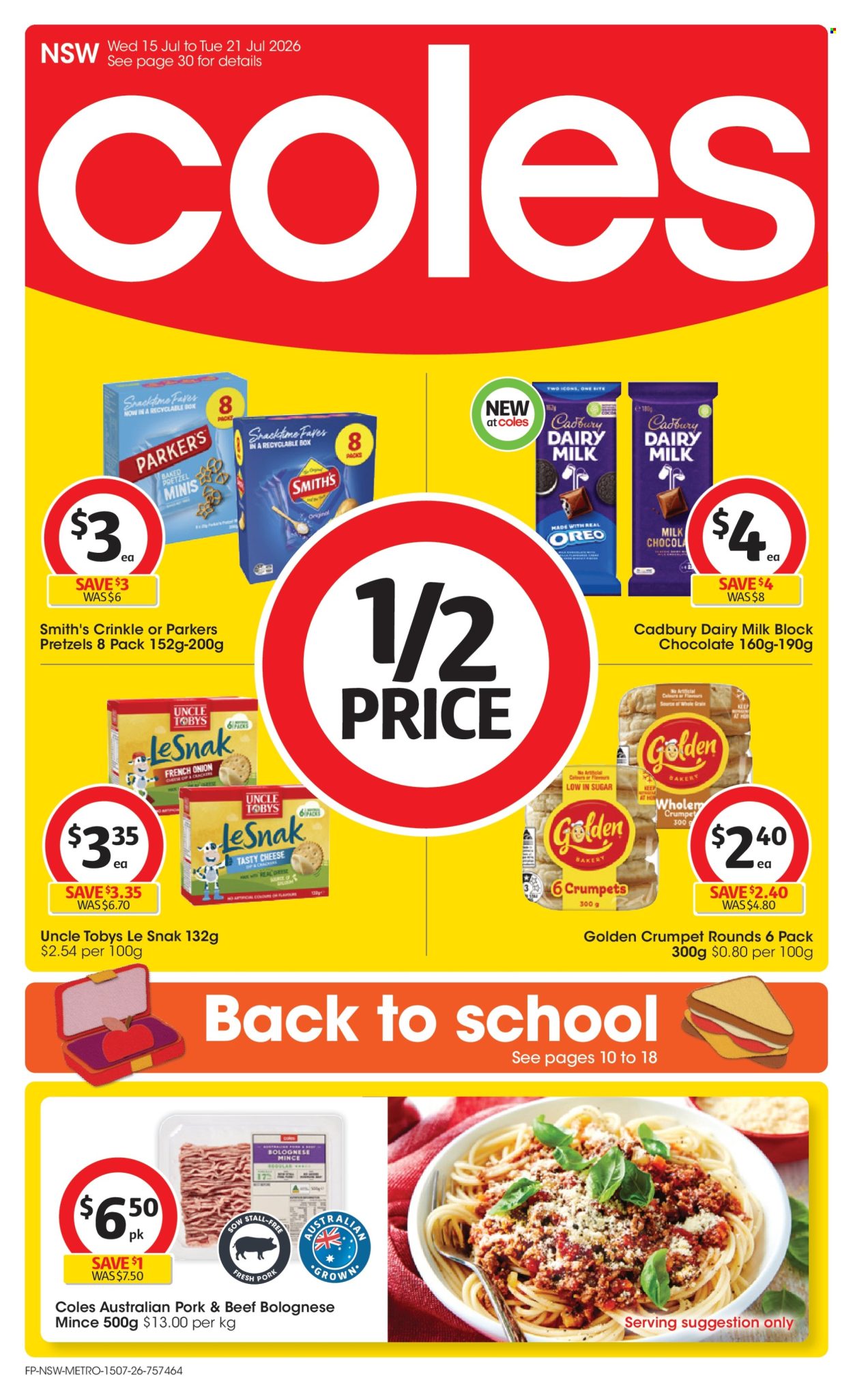 Coles catalogue - 15.7.2026 - 21.7.2026. Page 1