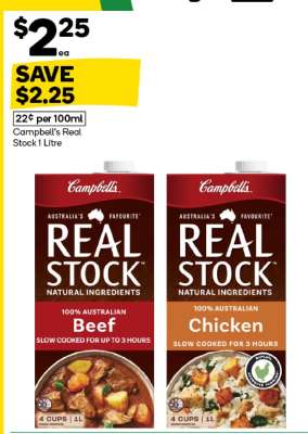 Campbell's Real Stock 1 Litre