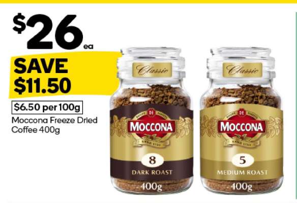 Moccona Freeze Dried Coffee 400g