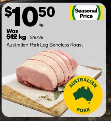 Australian Pork Leg Boneless Roast