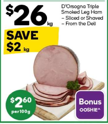 D'Orsogna Triple Smoked Leg Ham