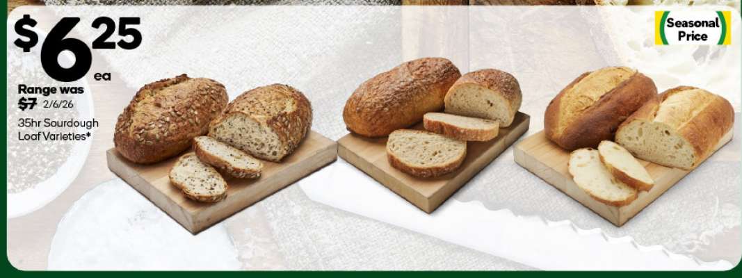 35hr Sourdough Loaf Varieties