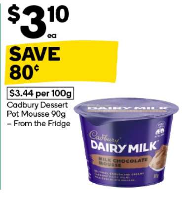 Cadbury Dessert Pot Mousse 90g