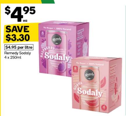Remedy Sodaly 4 x 250ml