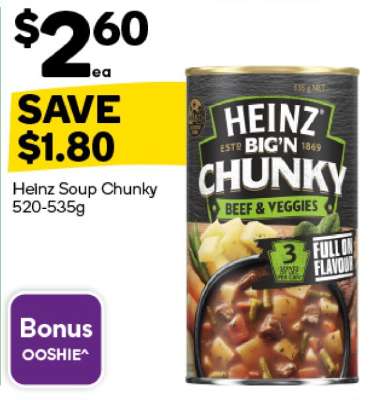 Heinz Soup Chunky 520-535g