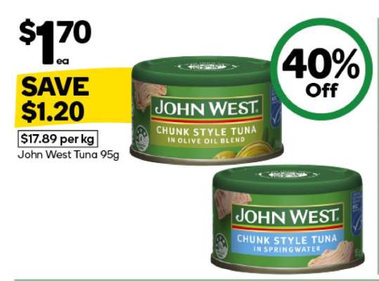 John West Tuna 95g