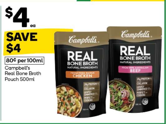 Campbell's Real Bone Broth Pouch 500ml
