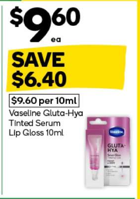 Vaseline Gluta-Hya Tinted Serum Lip Gloss 10ml