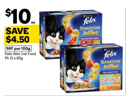 Felix Wet Cat Food Pk 12 x 85g