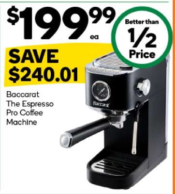 Baccarat The Espresso Pro Coffee Machine