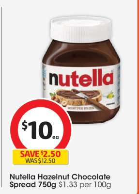 Nutella Hazelnut Chocolate Spread 750g