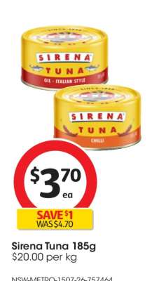 Sirena Tuna 185g