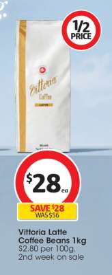 Vittoria Latte Coffee Beans 1kg