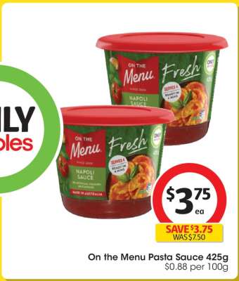 On the Menu Pasta Sauce 425g