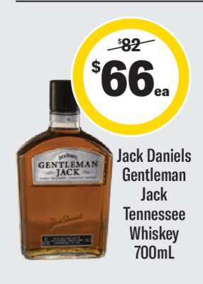 Jack Daniels Gentleman Jack Tennessee Whiskey 700mL