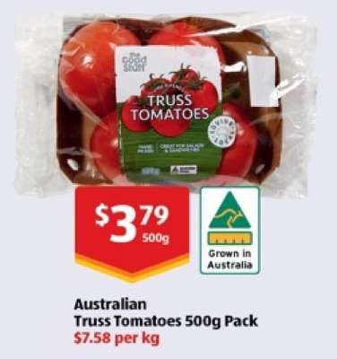 Australian Truss Tomatoes 500g Pack