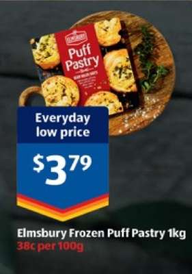 Elmsbury Frozen Puff Pastry 1kg
