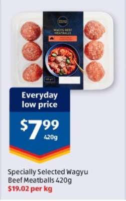 Specially Selected Wagyu Beef Meatballs 420g