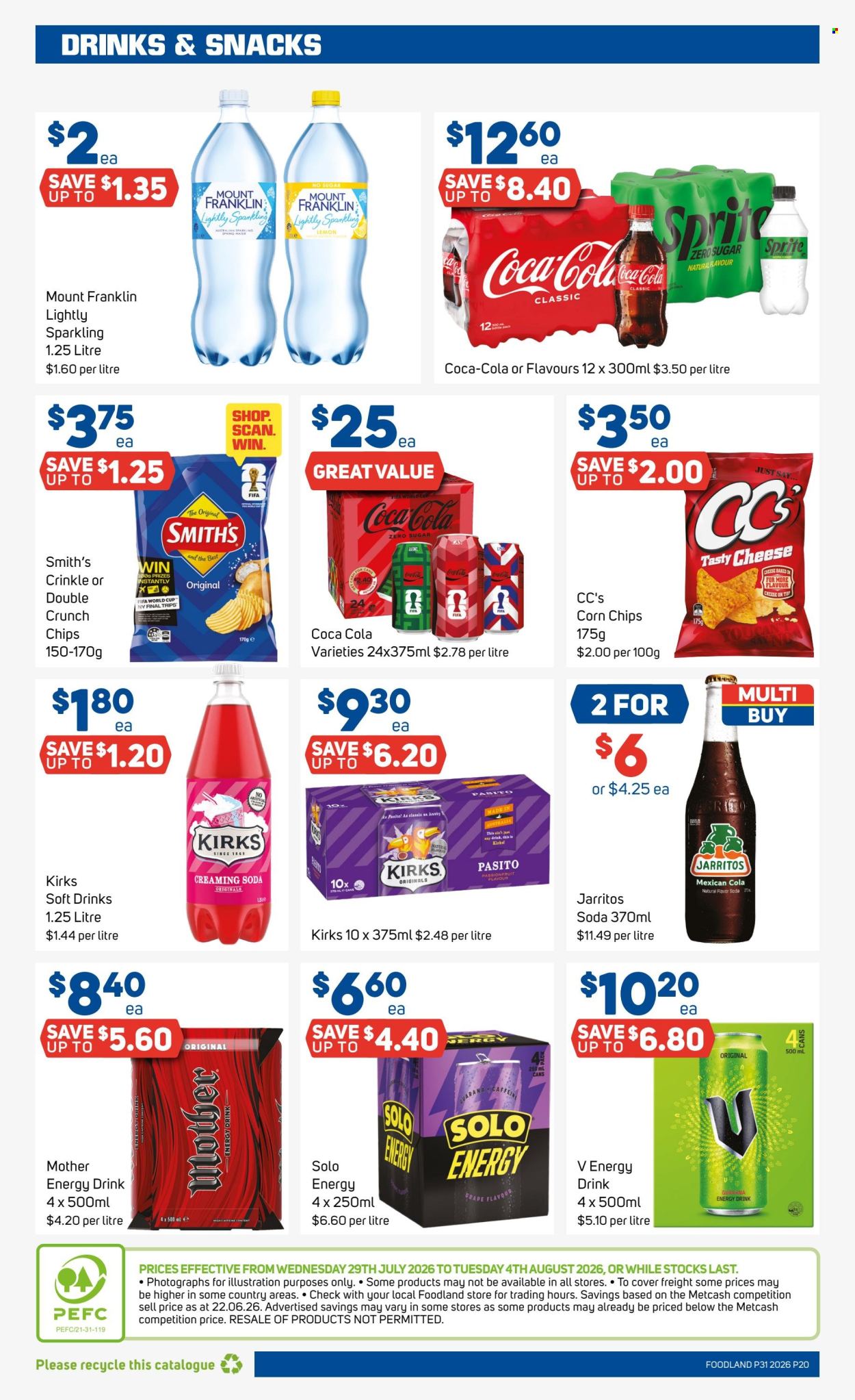 Foodland catalogue - 29.7.2026 - 4.8.2026. Page 20