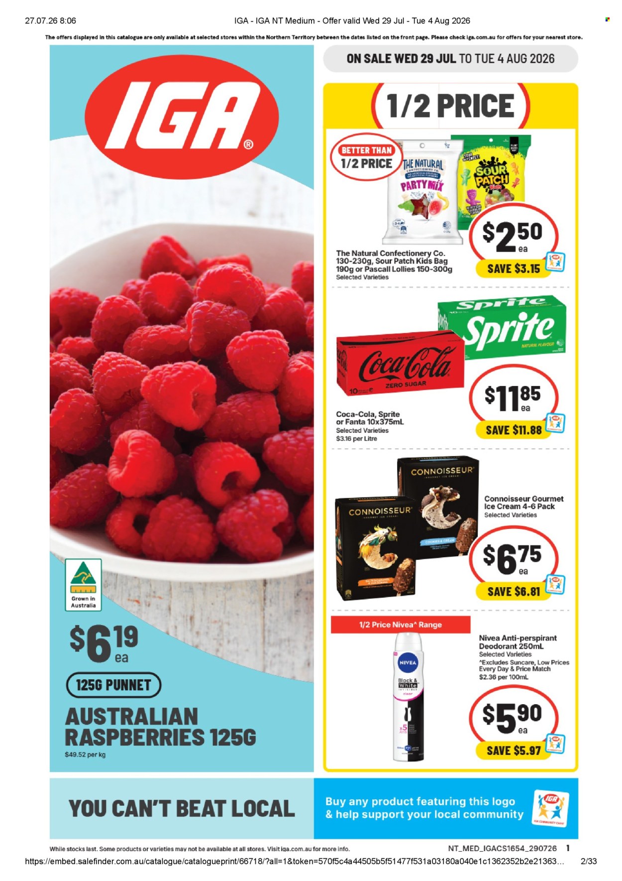 IGA catalogue - 29.7.2026 - 4.8.2026. Page 1