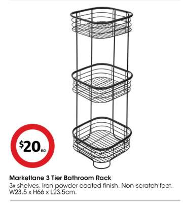 Marketlane 3 Tier Bathroom Rack