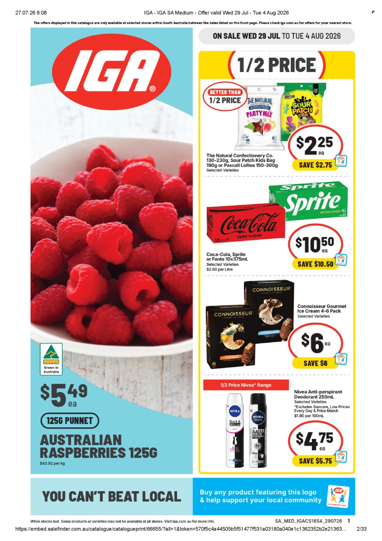IGA catalogue - 29.7.2026 - 4.8.2026. Page 1