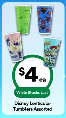Disney Lenticular Tumblers Assorted