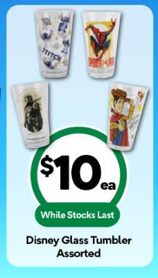 Disney Glass Tumbler Assorted