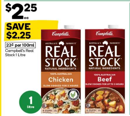 Campbell's Real Stock 1 Litre