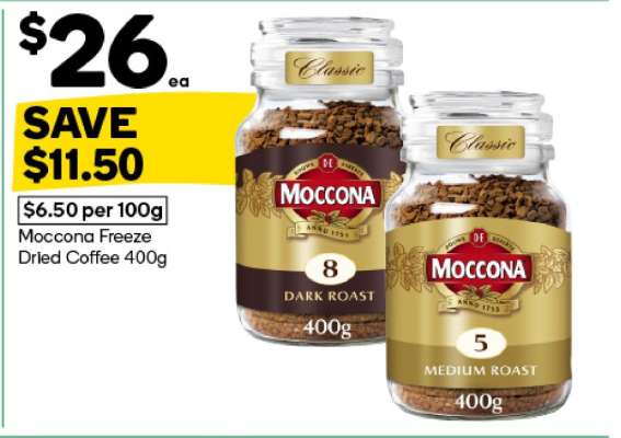 Moccona Freeze Dried Coffee 400g