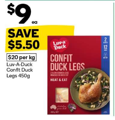 Luv-A-Duck Confit Duck Legs 450g