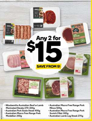 Any 2 for $15