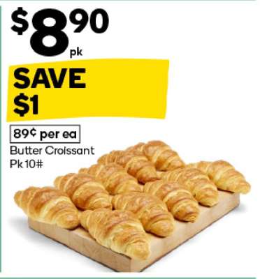 Butter Croissant Pk 10