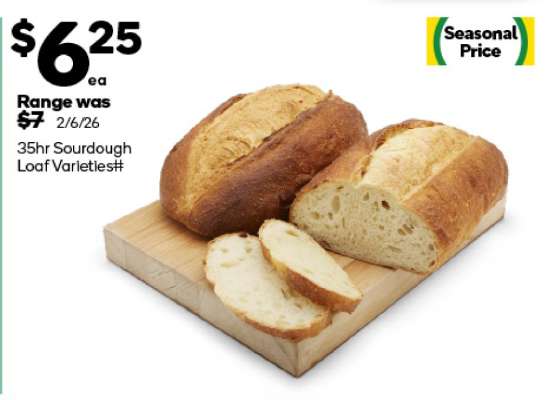 35hr Sourdough Loaf Varieties