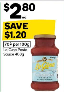 La Gina Pasta Sauce 400g