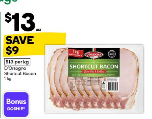 D'Orsogna Shortcut Bacon 1 kg