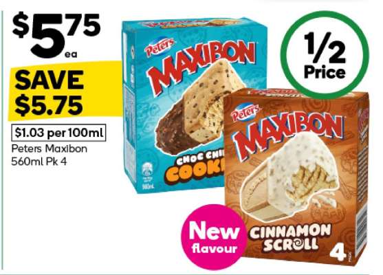 Peters Maxibon 560ml Pk 4