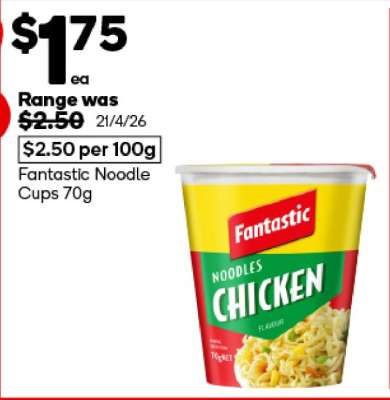 Fantastic Noodle Cups 70g