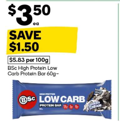 BSc High Protein Low Carb Protein Bar 60g