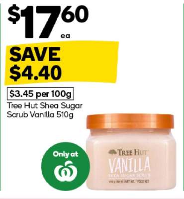 Tree Hut Shea Sugar Scrub Vanilla 510g