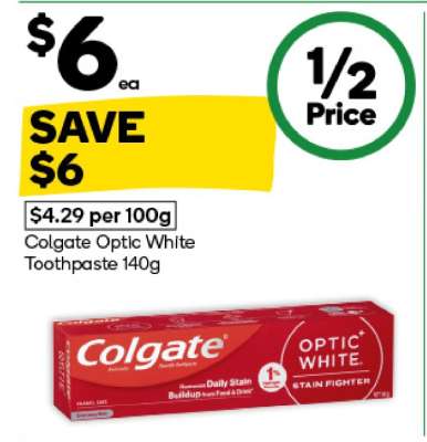 Colgate Optic White Toothpaste 140g