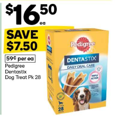 Pedigree Dentastix Dog Treat Pk 28