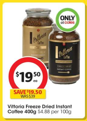 Vittoria Freeze Dried Instant Coffee 400g