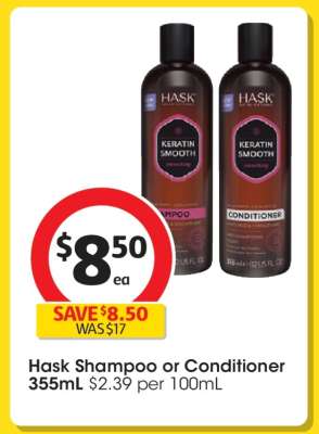 Hask Shampoo or Conditioner